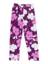 Girls Purple Flower Print Stretchy Ice Silk Leggings 9M-8 - SophiasStyle.com